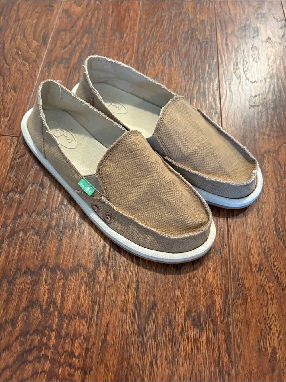Sanuk slip on shoes